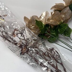 Gold and Green Artificial Floral Arrangement